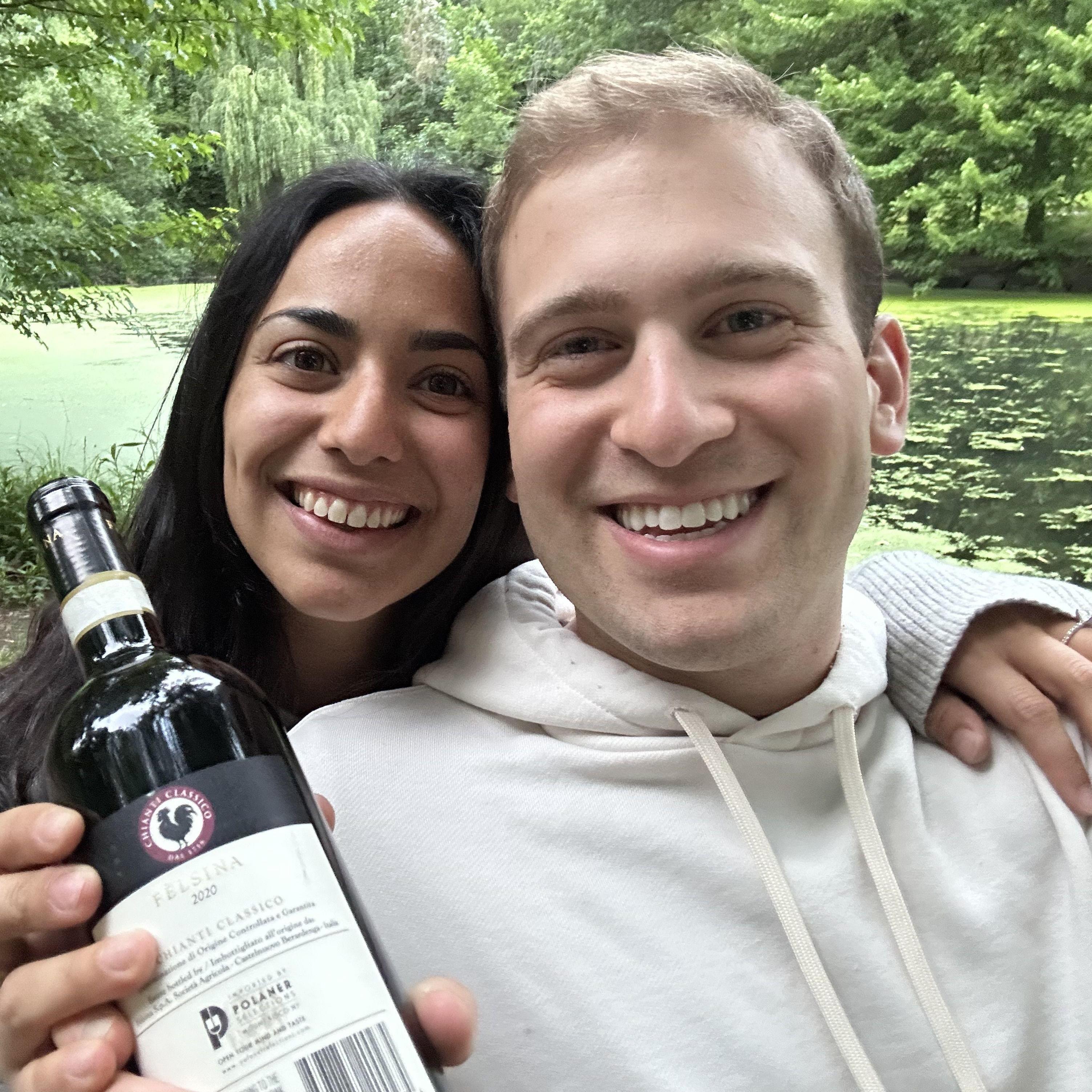 Our first dinner as NYC residents, feat. a picnic in Central Park and our new favorite wine