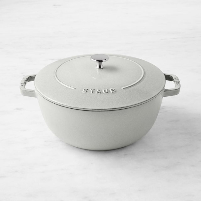 Staub Enameled Cast Iron Essential French Oven, 5-Qt., White Truffle