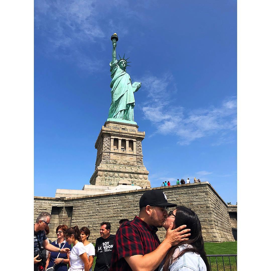 Our first time taking a domestic trip together. The first place we went to was NYC!