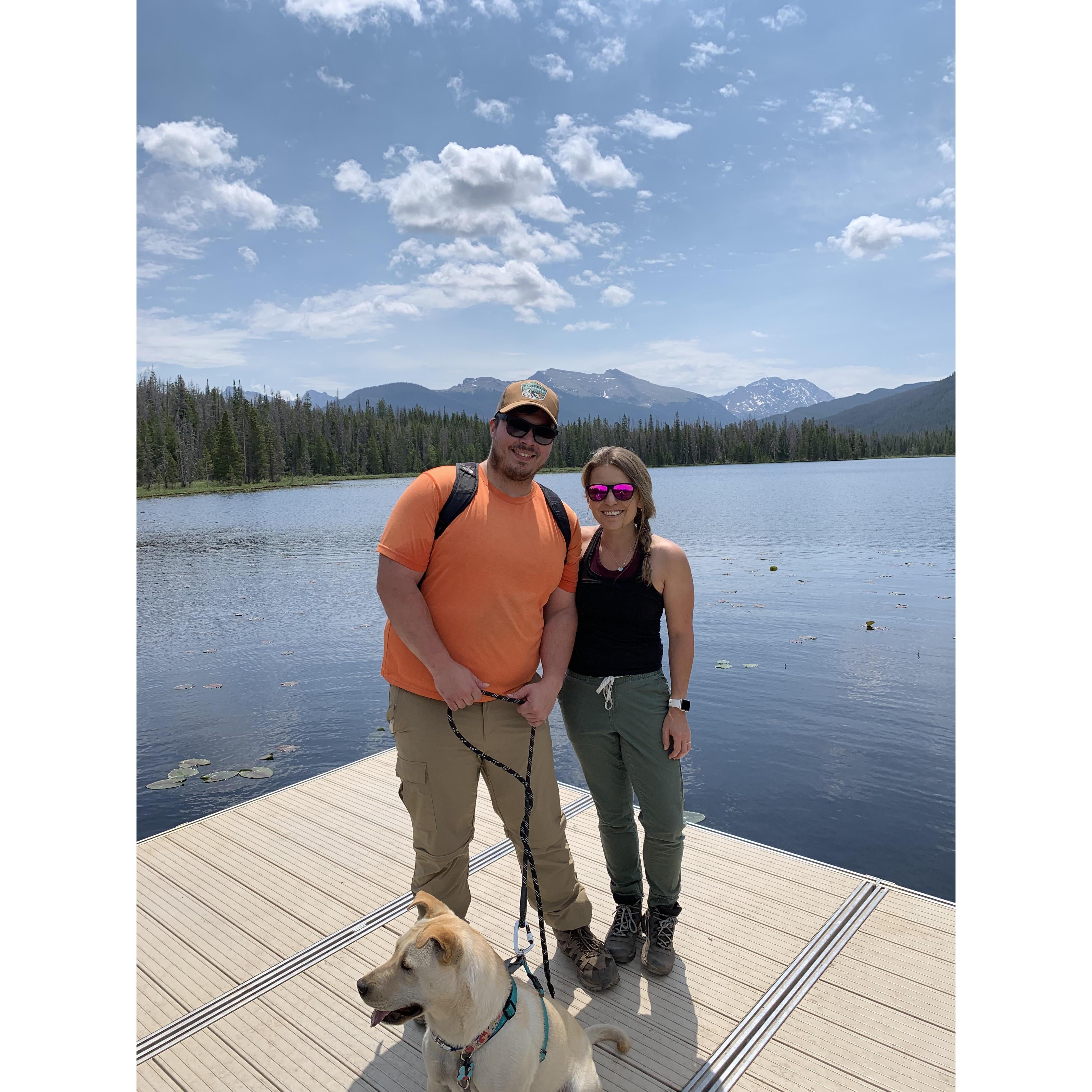 Hiking near Grand Lake, CO, 2021