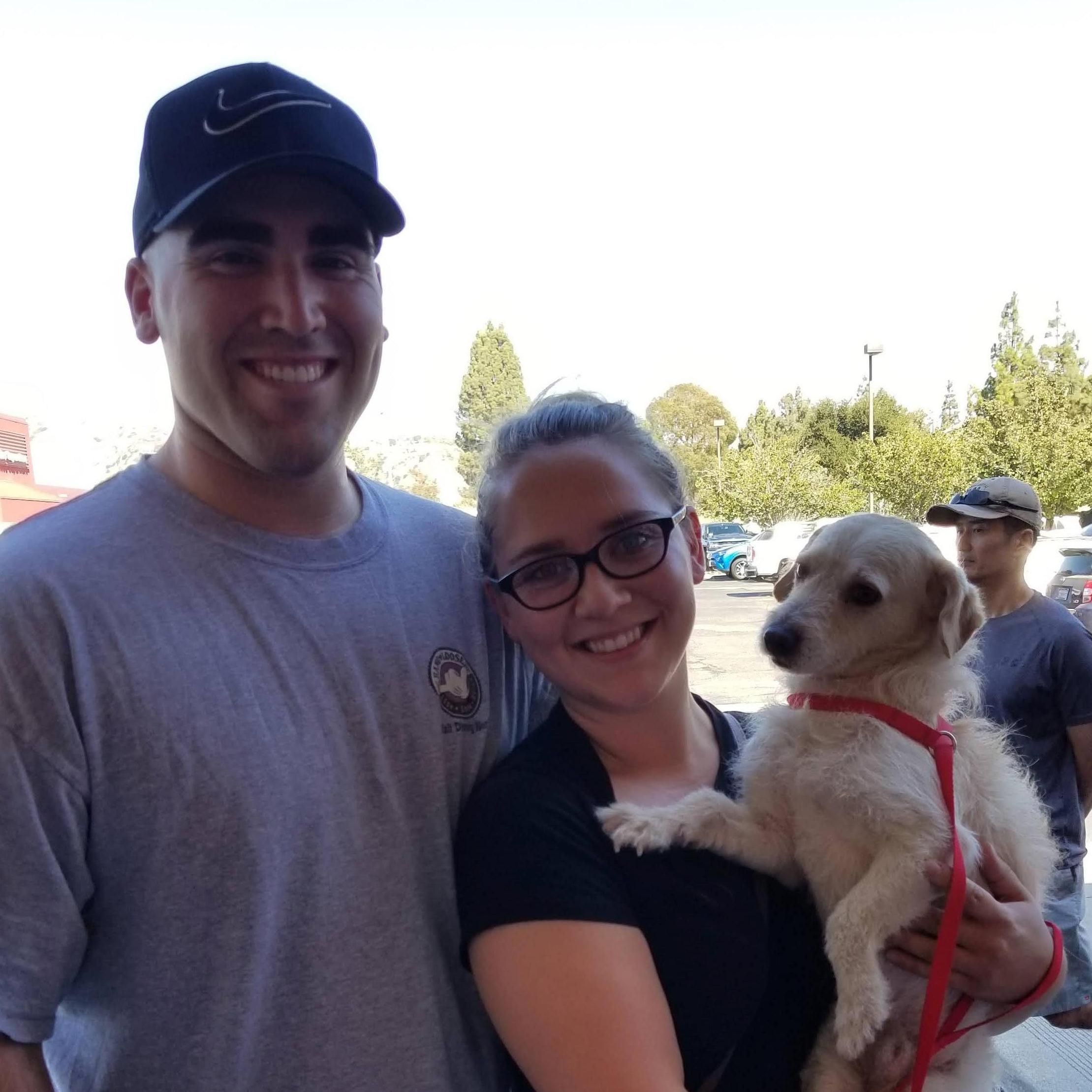 The day Calvin The Dog joined our family! Our 3 year Anniversary gift to each other. September 2018