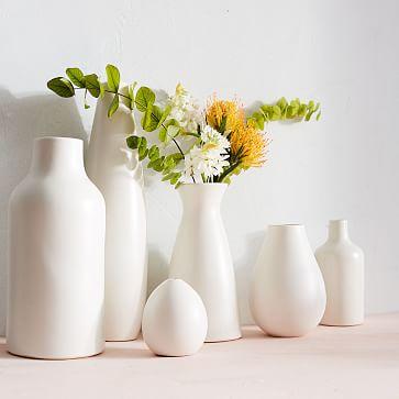 Pure White Ceramic Vases | Carafe