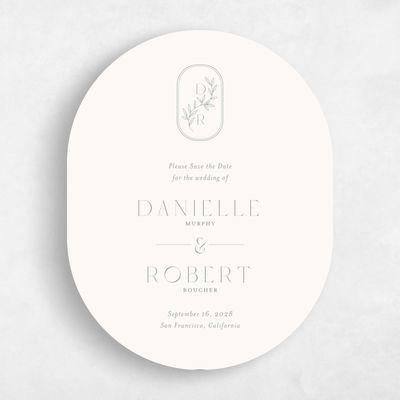 Rich Sage, Green Wedding Save the Date - Copan Portrait