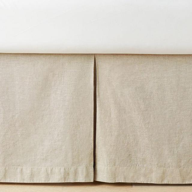 European Linen Cribskirt, Flax