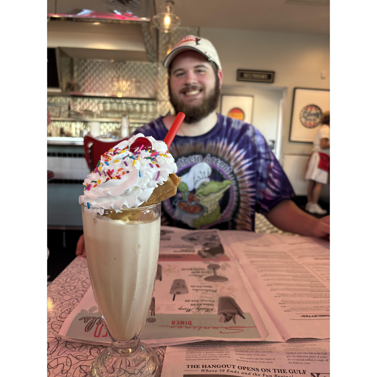 One of many diner trips.