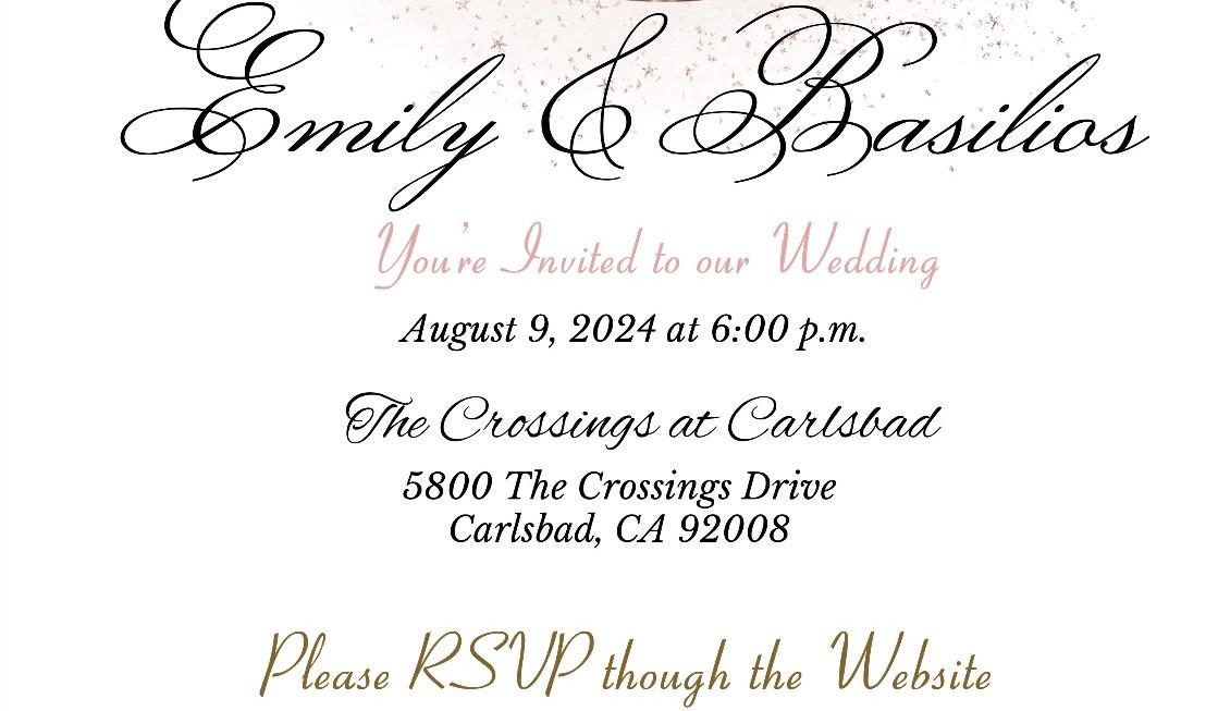 The Wedding Website of Emily Gonzalez and Basilios Mellos