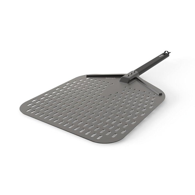 Ninja FlexFlame Upgrades 16'' Perforated Pizza Peel, Lightweight, Durable Aluminum, Heat-Safe up to 600F, XL Surface, XSKXLPIZAPEL