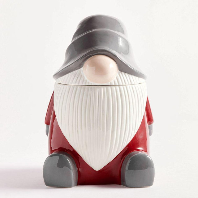 Gnome Ceramic Cookie Jar