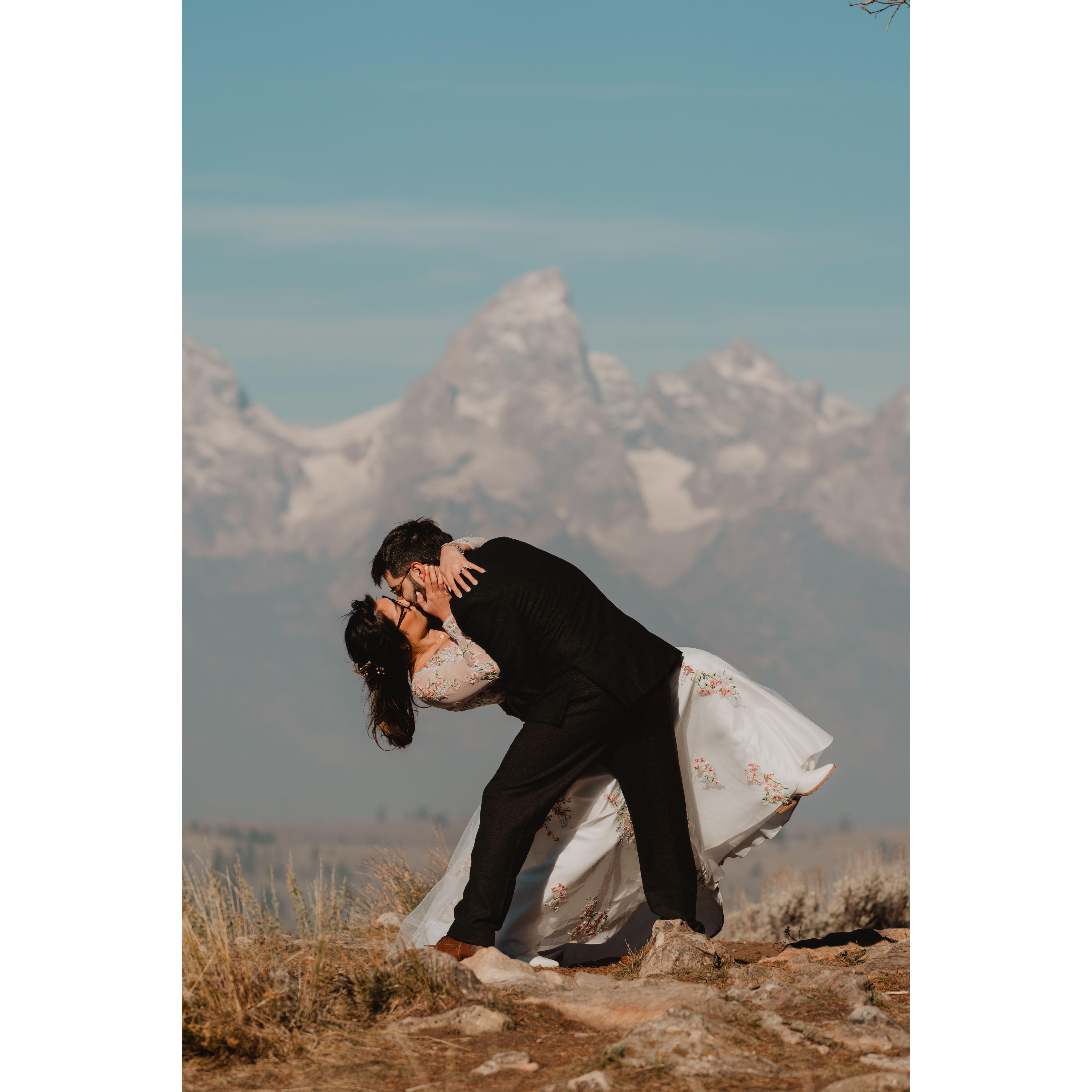 "You may now kiss the bride"