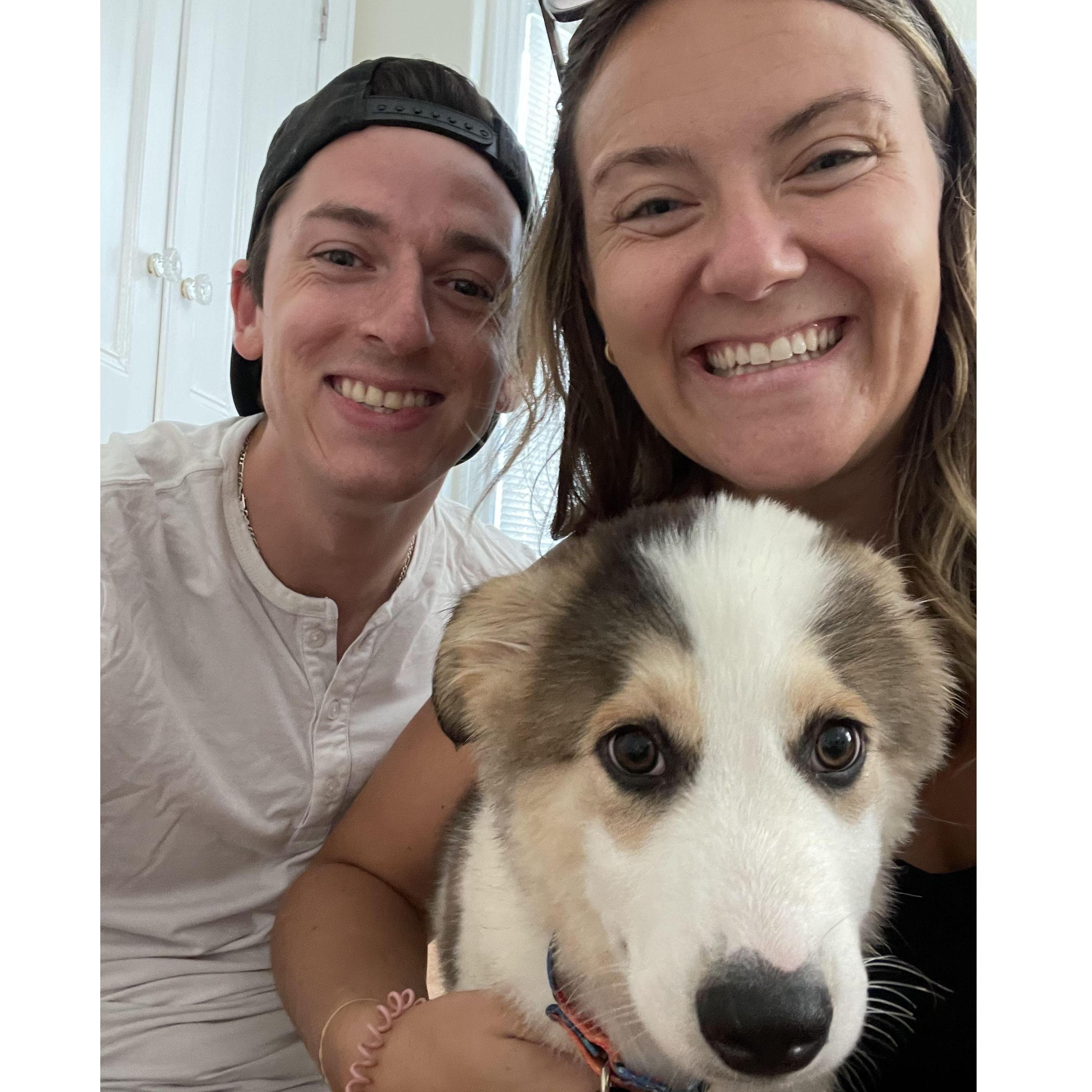 JULY 15, 2023 We added a fur child to our family! Isn't Cappy the cutest?!