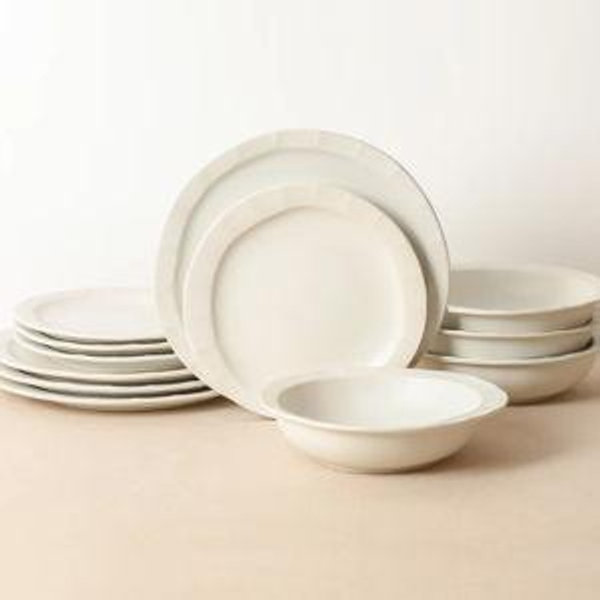 Stone Lain Oasis 12-Piece Dinnerware Set Stoneware