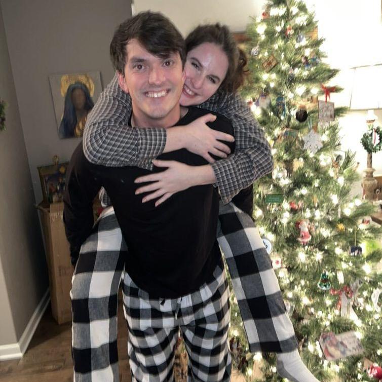 Thanks mom for the matching Christmas pajamas