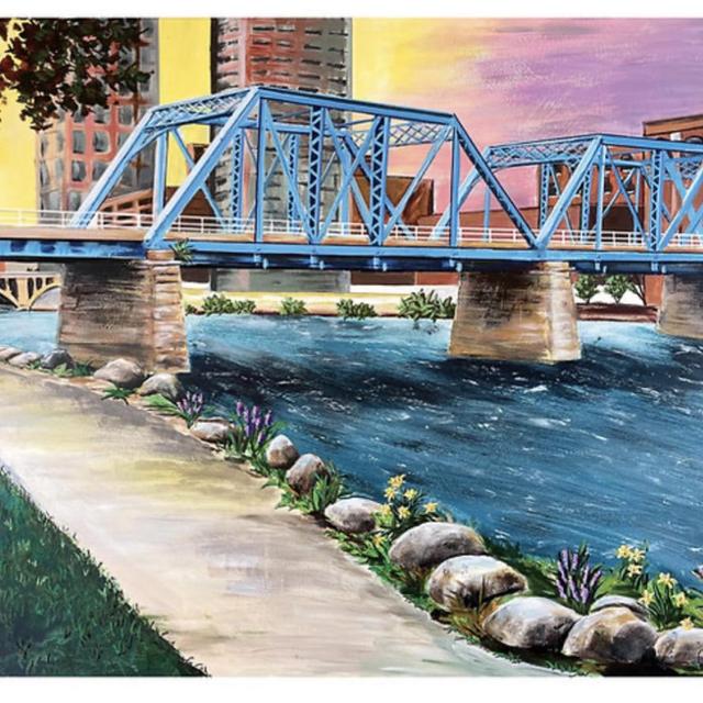 GR Blue Bridge/Audrey Shantz Art 16x20