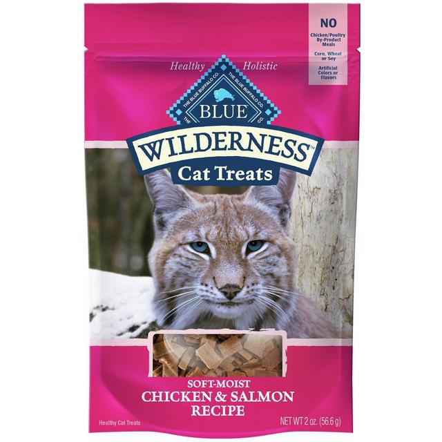 Blue Buffalo Wilderness Grain Free Chicken & Salmon Recipe Soft Cat Treats - 2oz