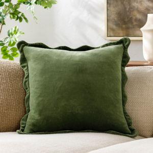 Cora Square Pillow, Medium Green