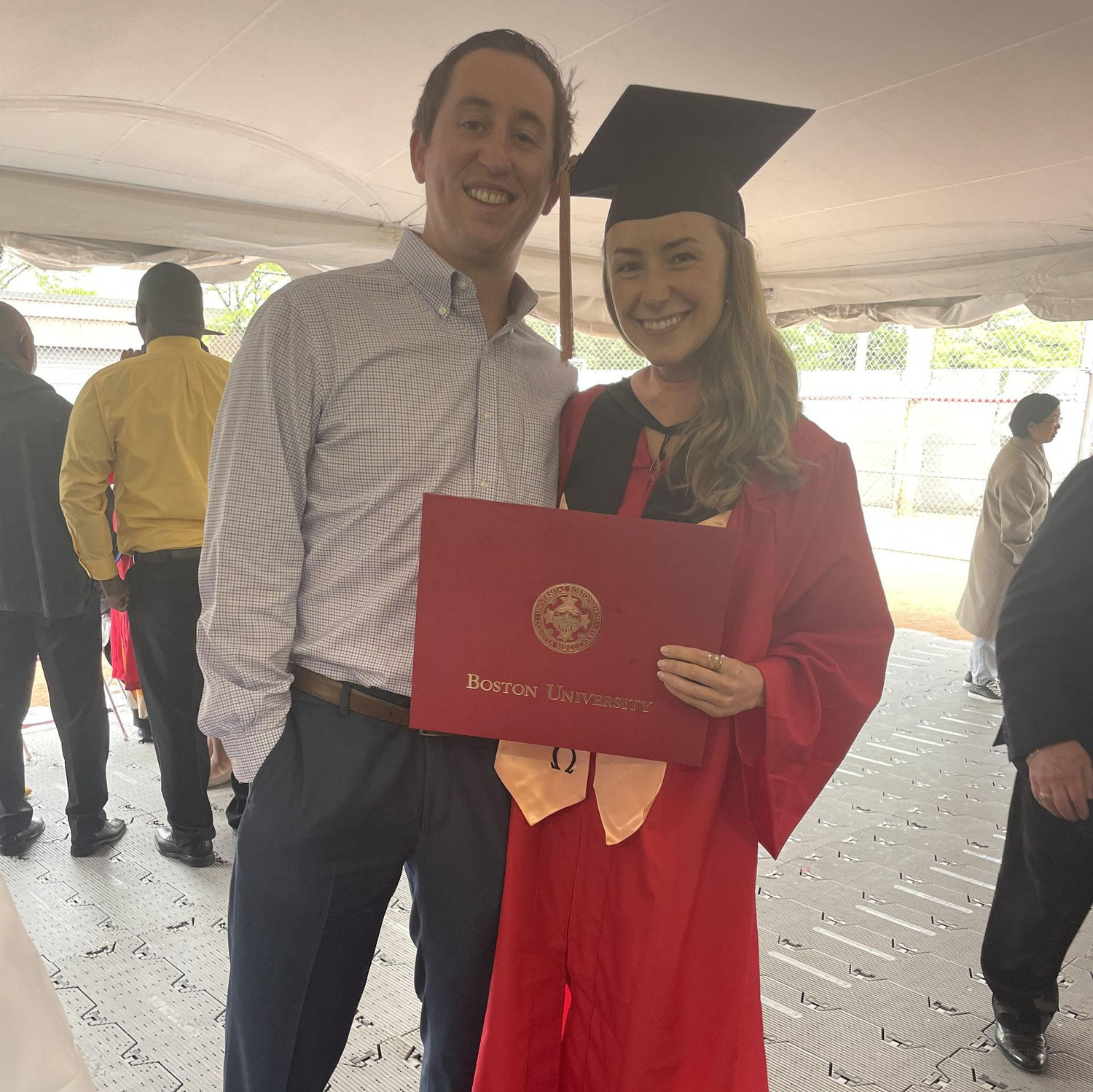 Hannah's graduation from Boston University with her MPH (May, 2023)