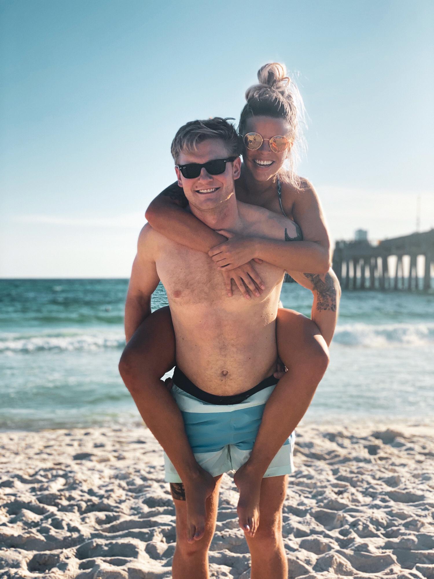 Ryan's first time at Joy's home beach (Panama City, FL)