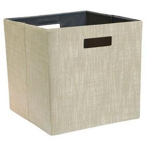 Fashion Cube Storage Bin 13" - Sand Linen - Threshold™