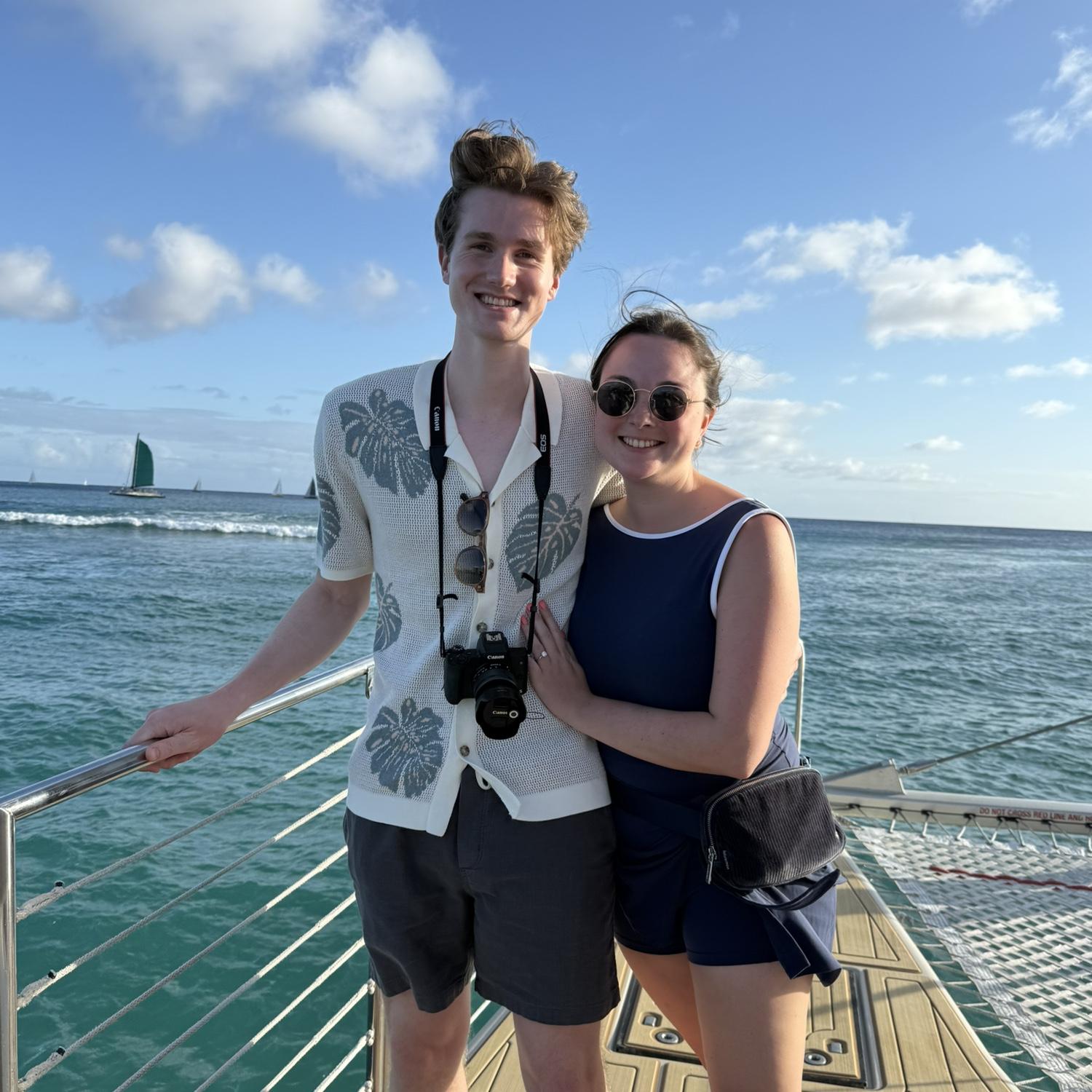 Oahu sunset boat cruise, May 2025