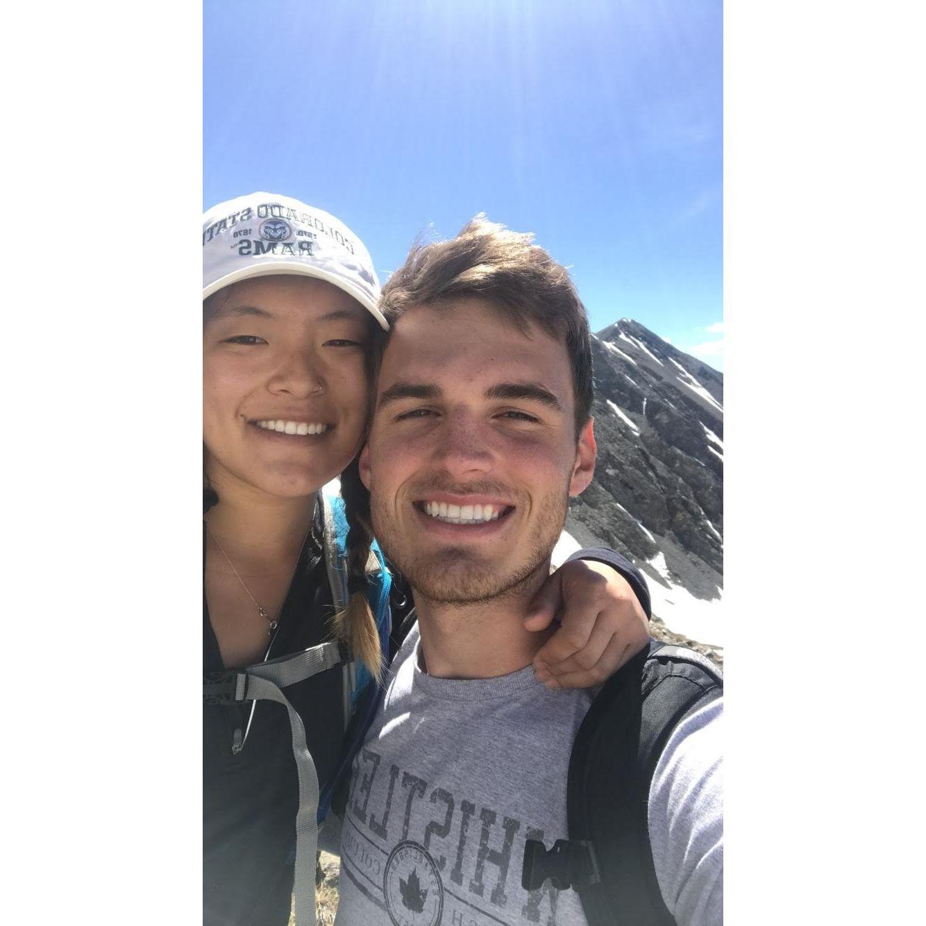 Hiking a 14er together!