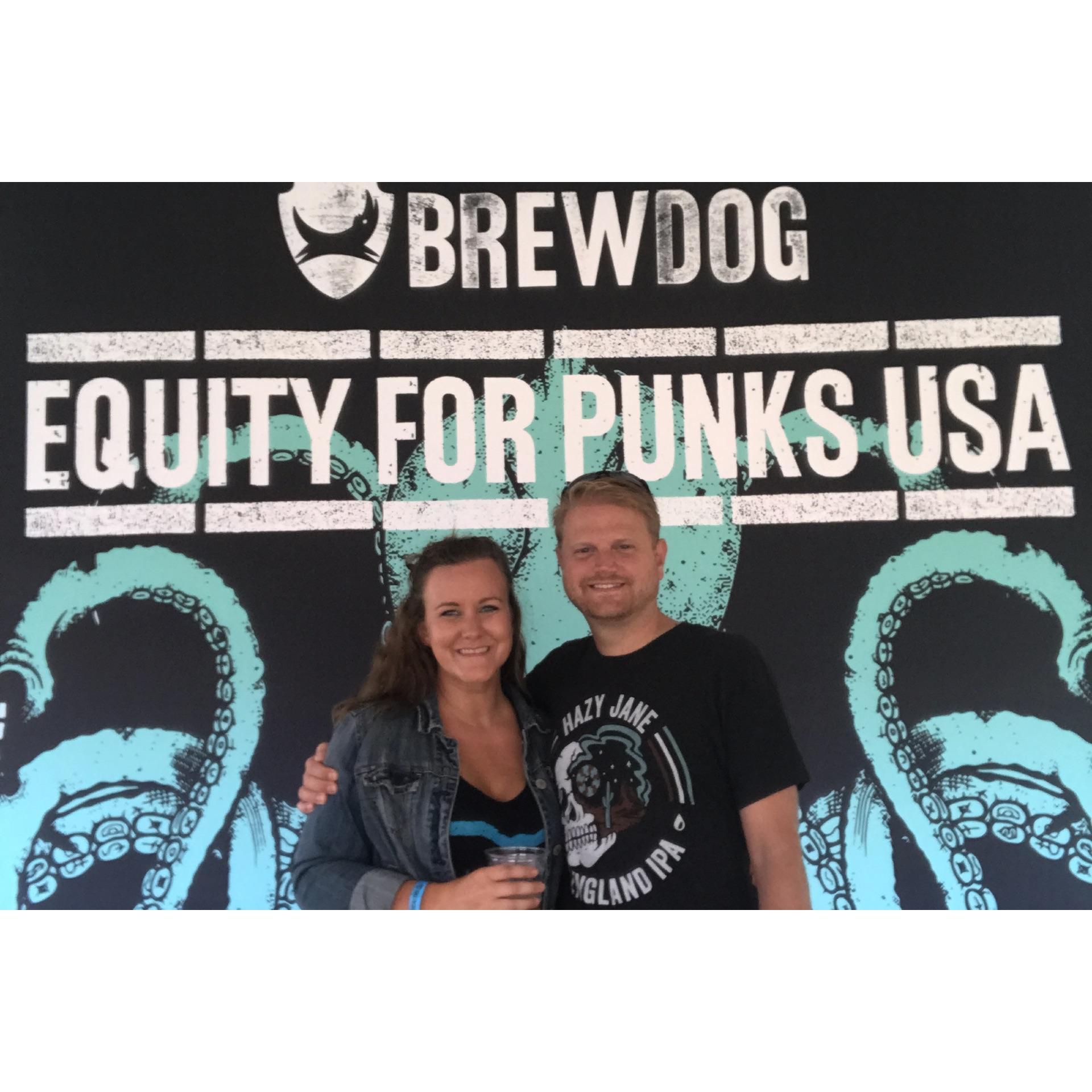 It only makes sense that we get married at Brewdog!