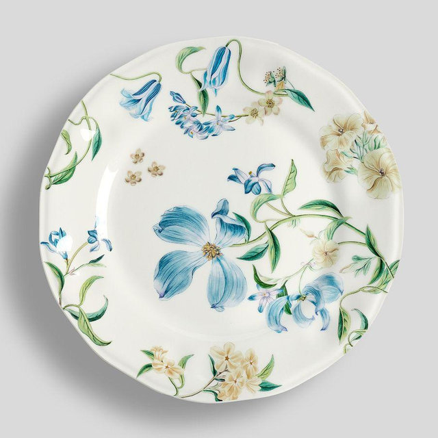 Monique Lhuillier Summer Blossom Outdoor Melamine Salad Plates, Set of 4
