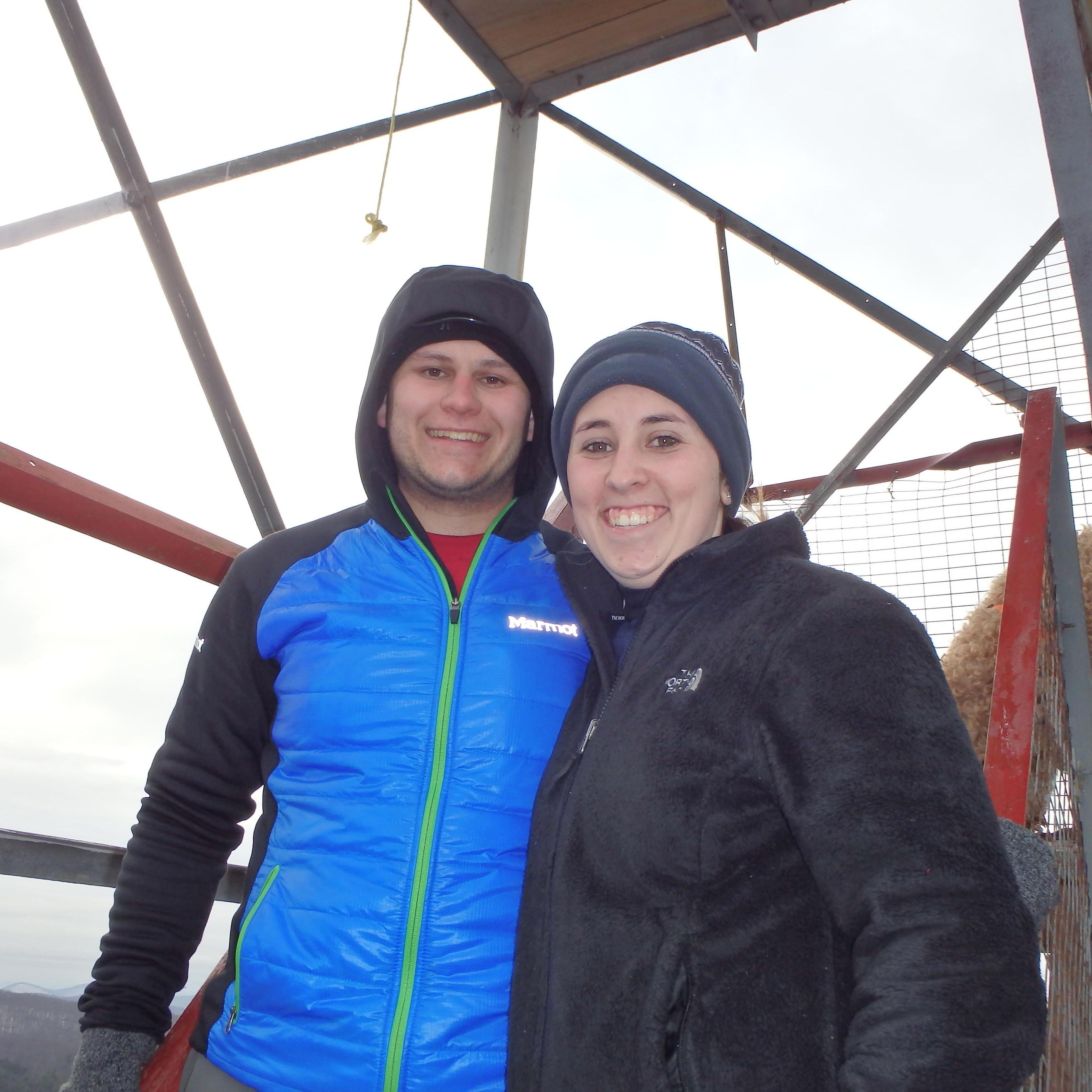 This was Matt & Kaitie's First hike/snowshoe EVER !!