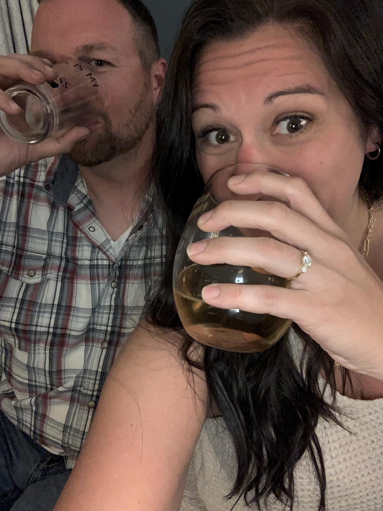 May 2021: Cheers! We're engaged!
