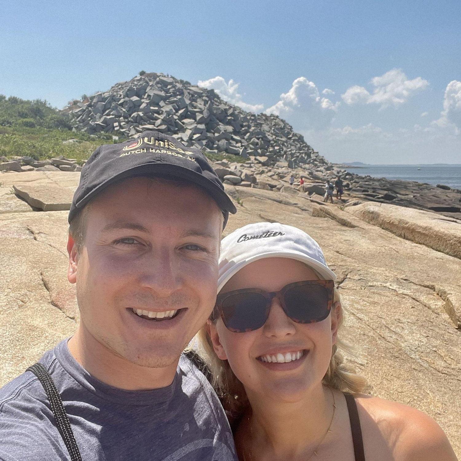 Visiting the local Halibut Point State Park in Rockport!