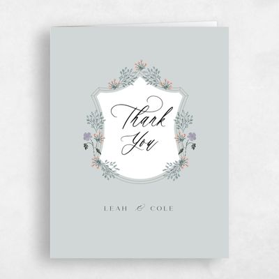 Grey Wedding Thank You - Valentina Classic