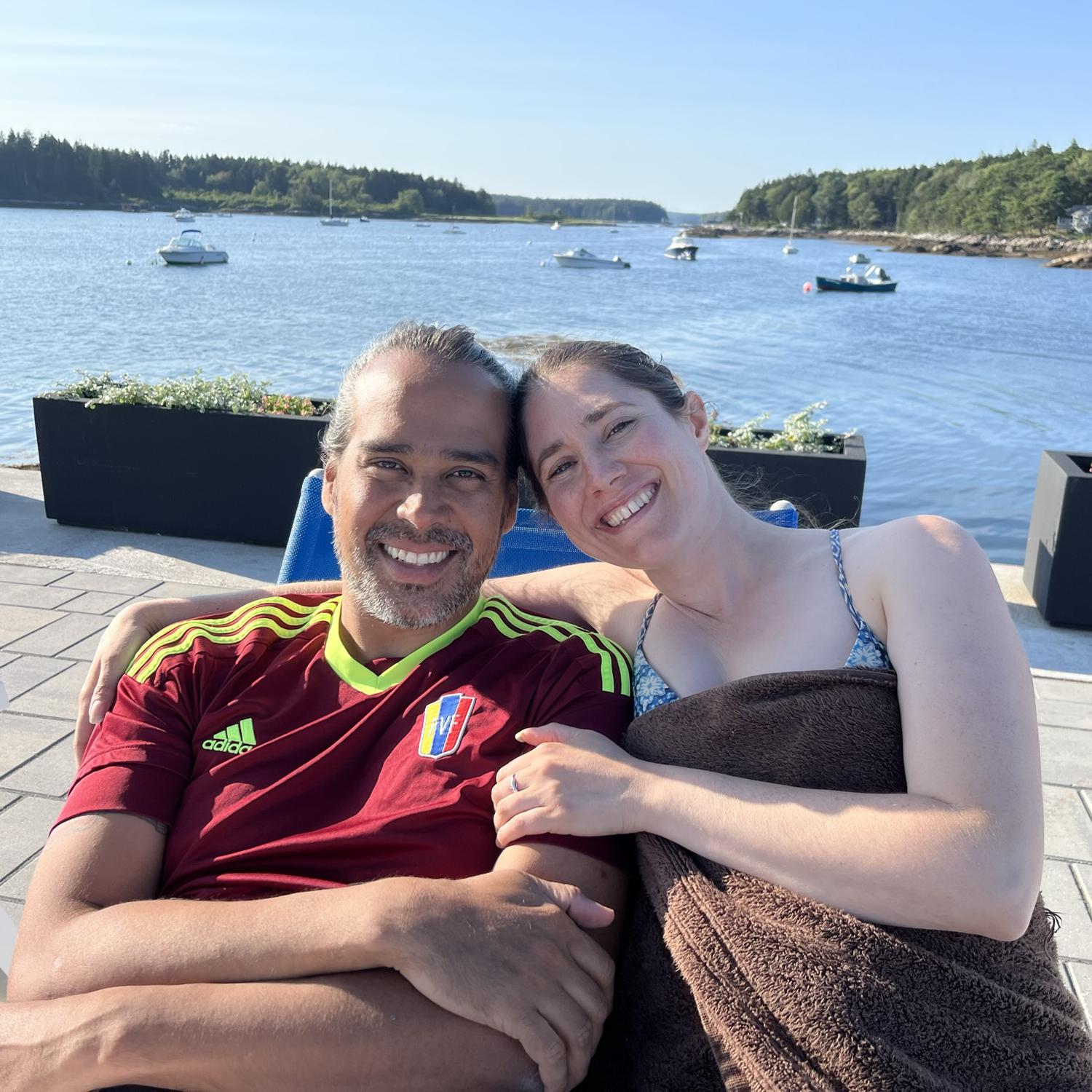 An afternoon at the pool while sailing in Sebasco, ME