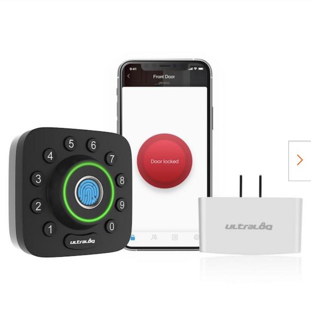 U-Bolt Pro 6-in-1 Bluetooth Enabled Fingerprint and Keypad Smart Lock Deadbolt