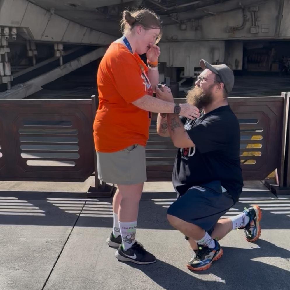 Chance proposed at Galaxy’s Edge! It was a magical day :)