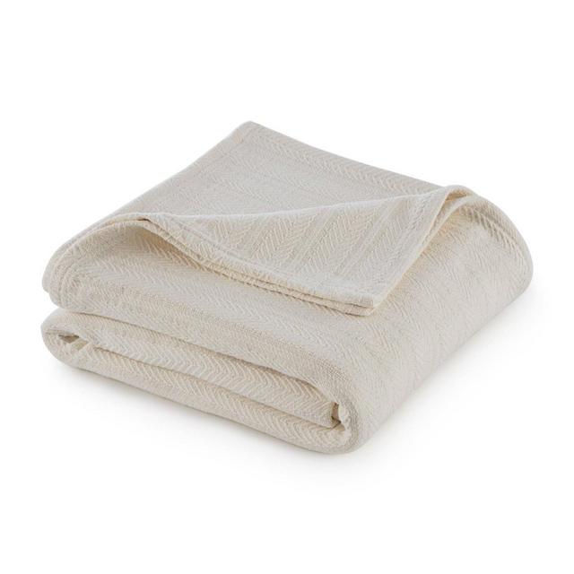 King Cotton Bed Blanket Ecru - Vellux
