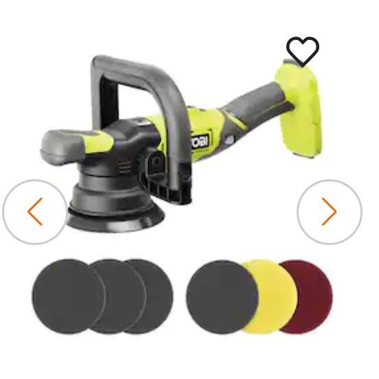 ONE+ 18V 5 in. Variable Speed Dual Action Polisher (Tool Only) w/3-Piece Foam Dual Action Polisher Finishing Pad Set