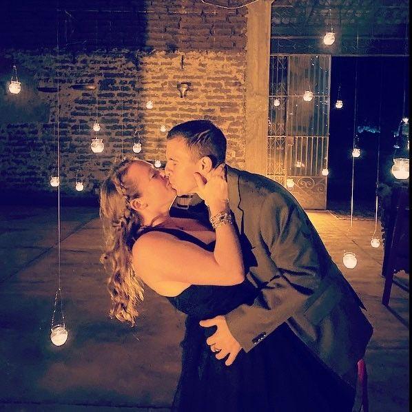 At Matt and Manuel's Wedding in Mexico in 2022. And Sarah's favorite picture of the couple.