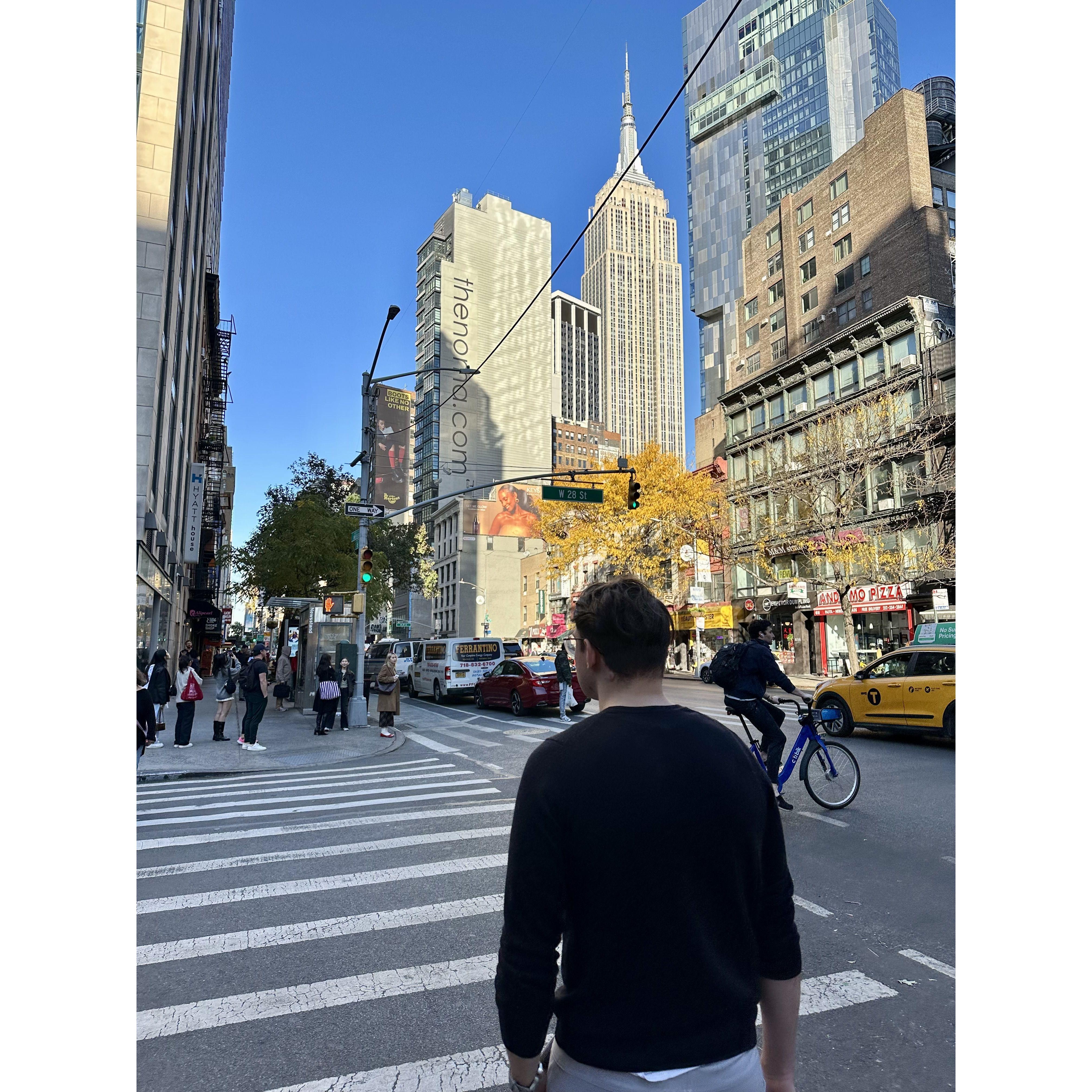 Showing Andrew around the city 🏙️
