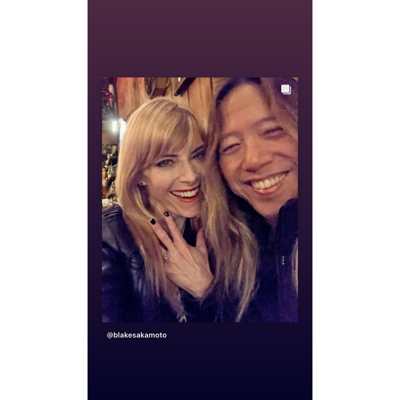 Announcing our engagement at Corkscrew Wine Bar, where we met in 2018!
