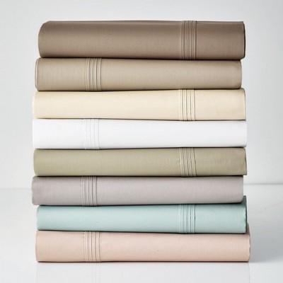 Legends® 600-Thread Count Sateen Bedding - Fitted Sheet - Pearl Gray (King)