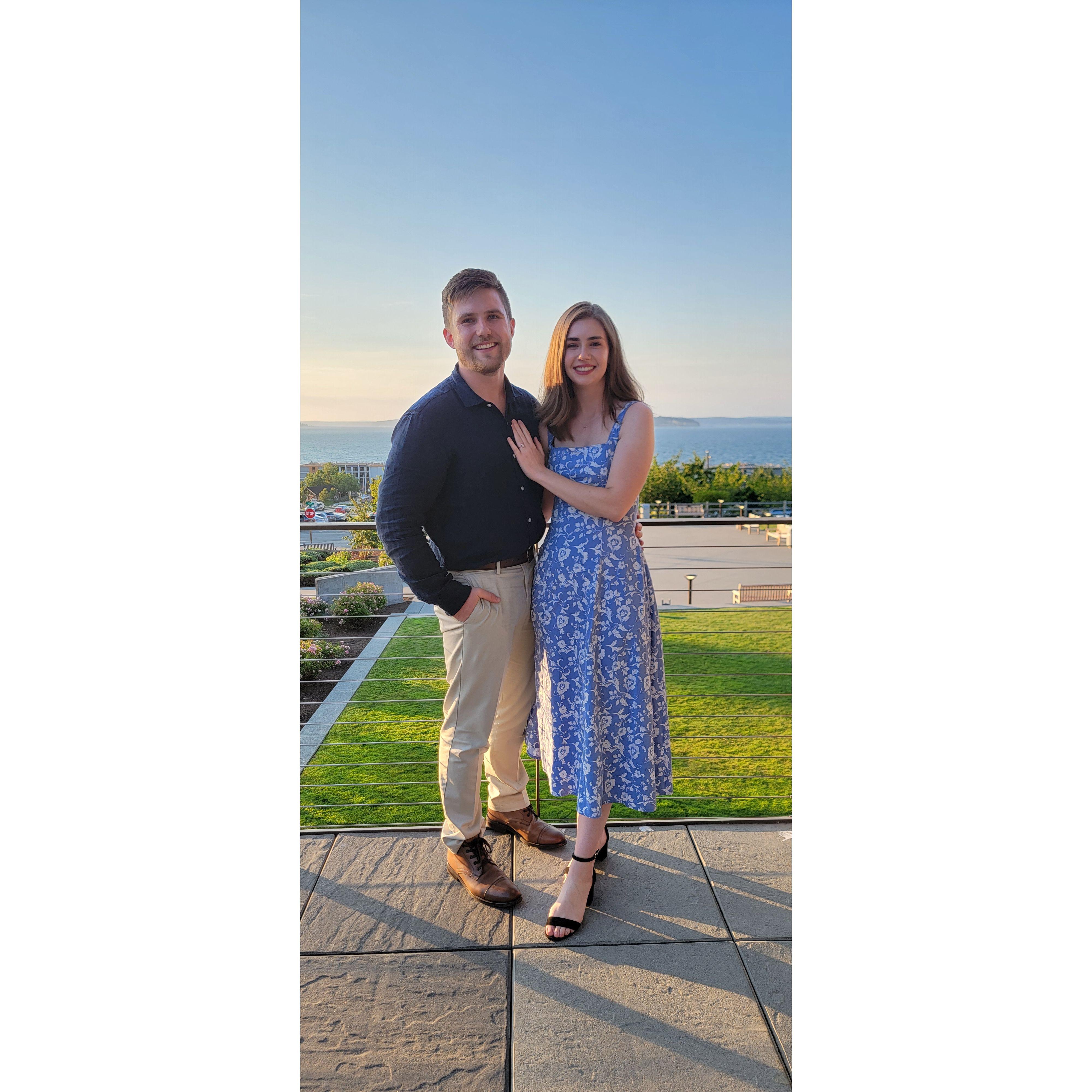 The two of us at Meghan and Tyler's wedding last summer.