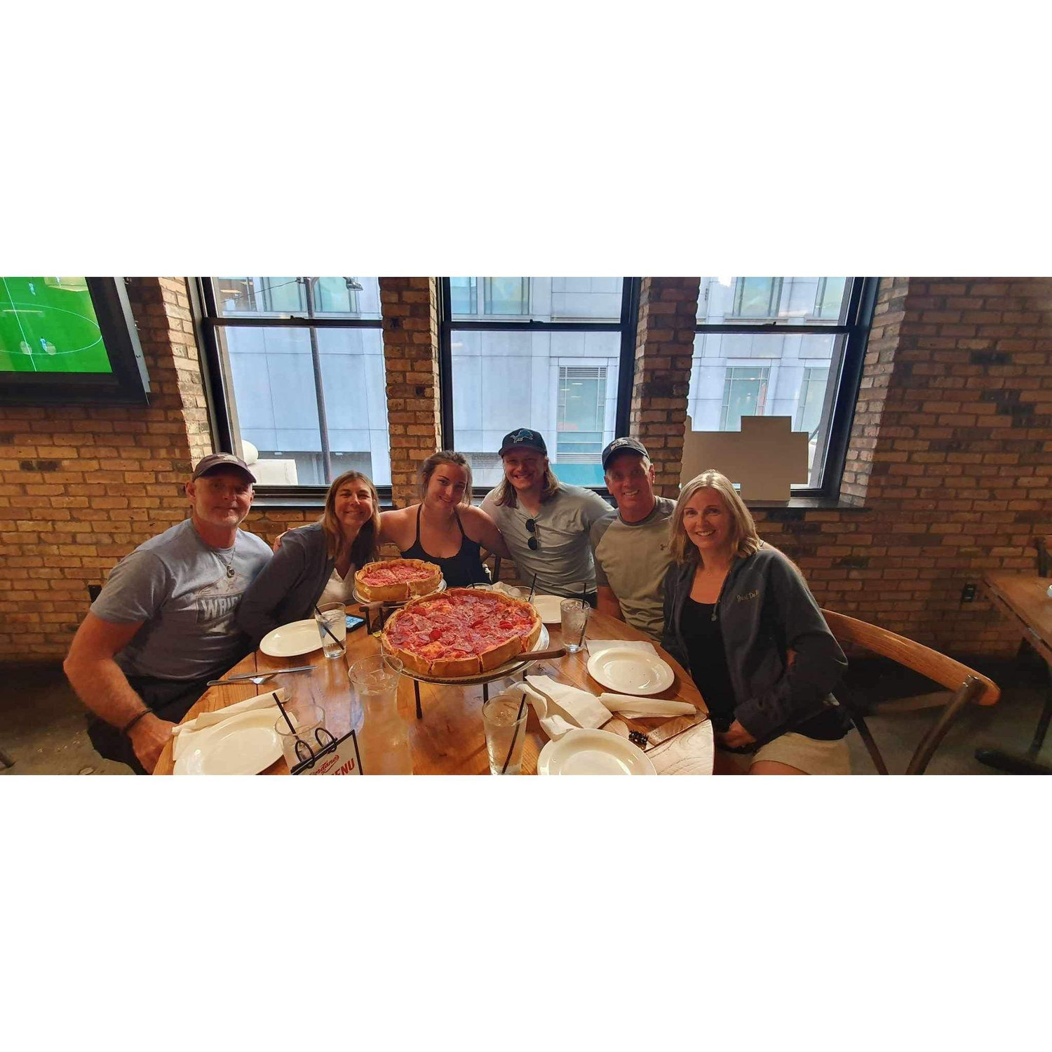 Uncle Tim and Auntie Kirsten's first visit to Chicago!