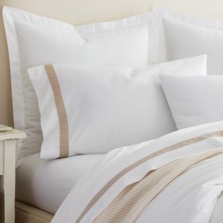 Banded Organic Pillowcase, Set of 2
