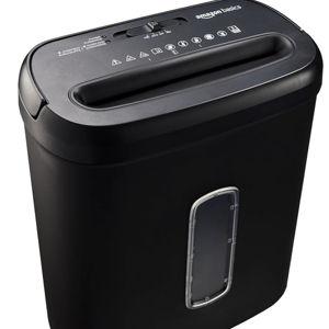 Amazon Basics 8-Sheet Cross Cut Paper Shredder and Credit Card Shredder - Black