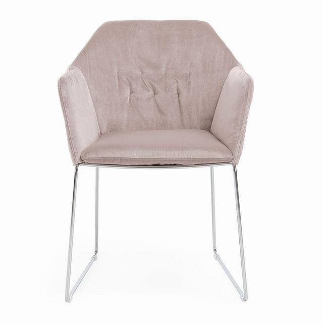 SabaNew York Sedia Velvet Dining Arm Chair