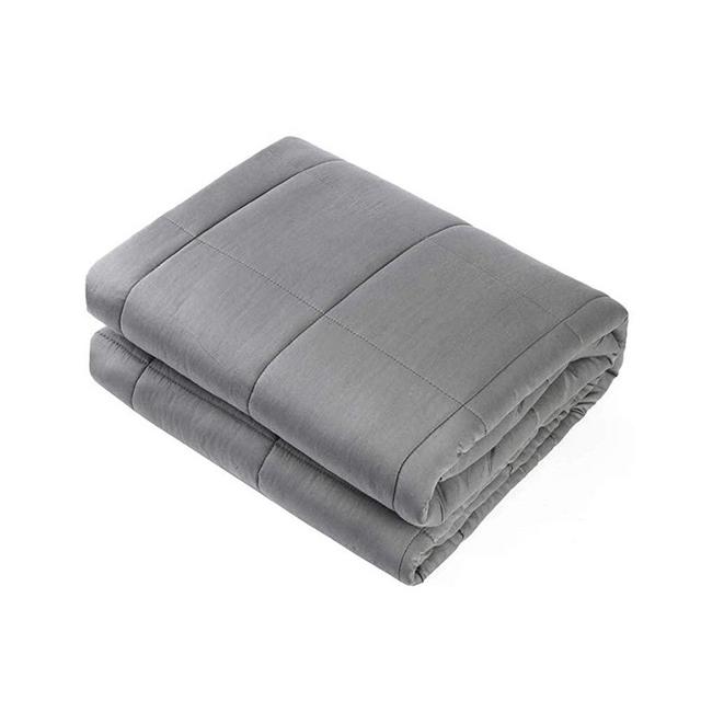 Waowoo Weighted Blanket Adult, 20lbs 60"x80" Blanket for Natural Deeper Sleep,100% Cotton Material with Glass Beads(Dark Grey)