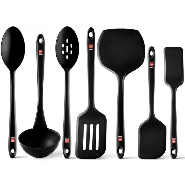 DI ORO Seamless Series 7-Piece Silicone Kitchen Utensil Set