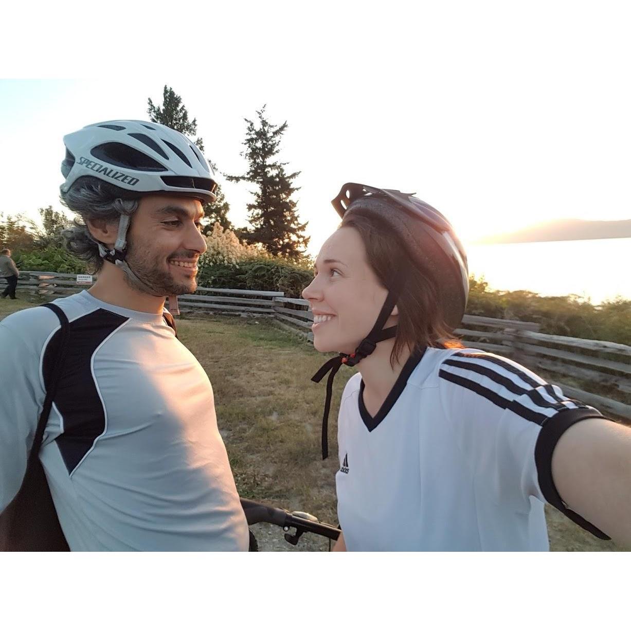 Bike rides to soccer at UBC