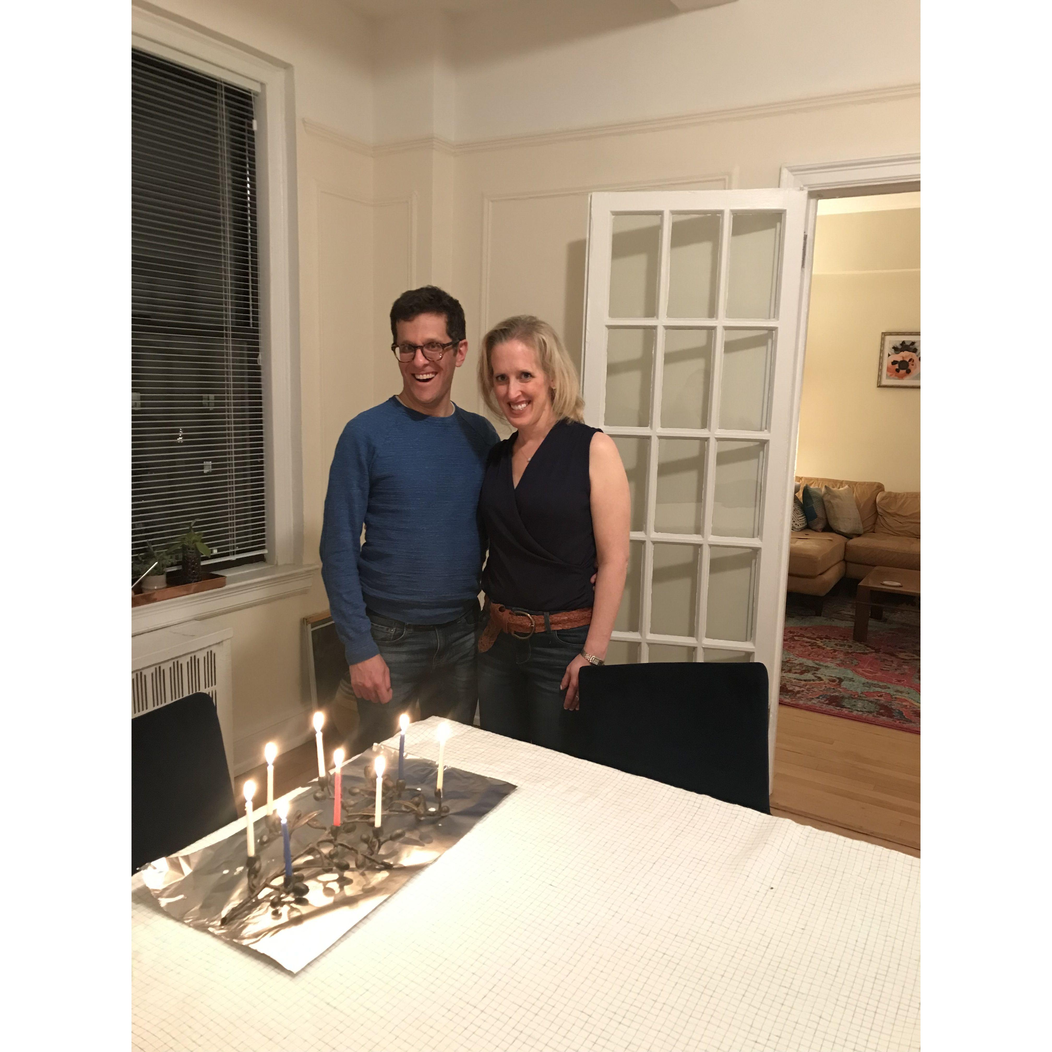 Our first Chanukah together