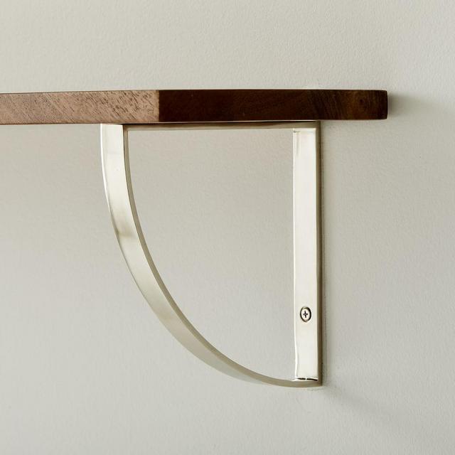 Arch Bracket, Brushed Nickel, Set of 2