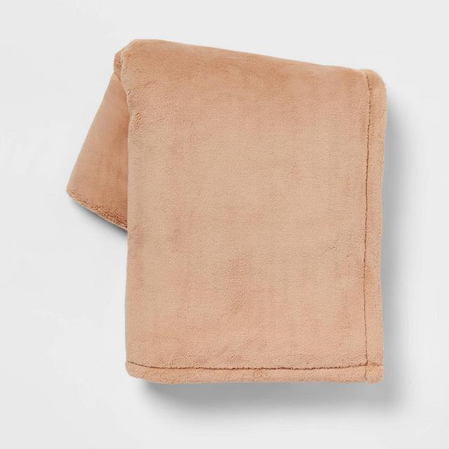 Oversized Primalush Throw Blanket Tan - Threshold™